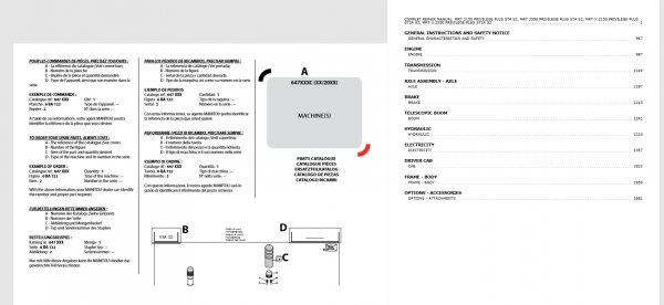 Manitou Telehandler MRT 2150 2550 MRT X 2550 2150 Repair Manual647586EN 1