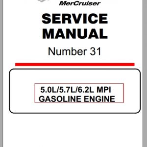 Mercury 50L57L62L MPI Gasonline Engine Service ManualEN 1