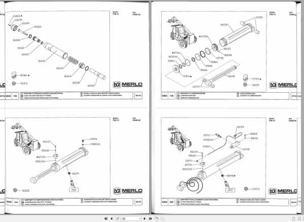 Merlo Telescopic handler P3910 Parts ManualEN 1