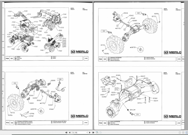Merlo Telescopic handler P3910 Parts ManualEN 3