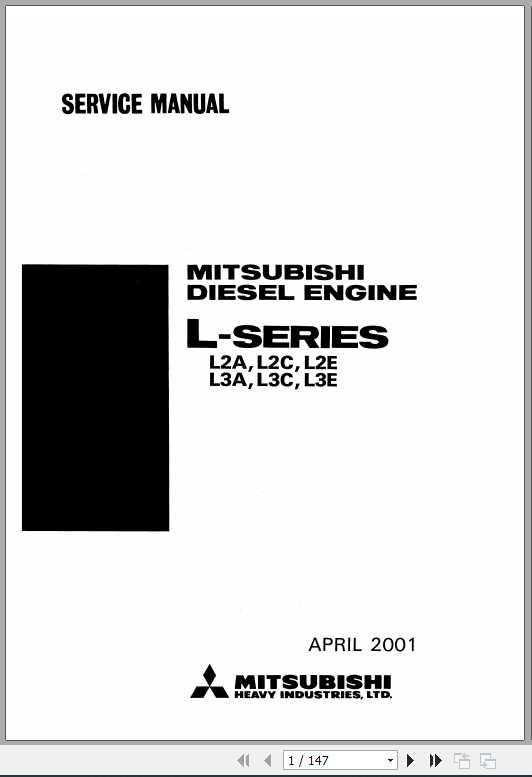 Mitsubishi Diesel Engine L Series Service Manual 1