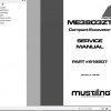 Mustang Compact Excavator ME3803ZT Service Manual918207 1