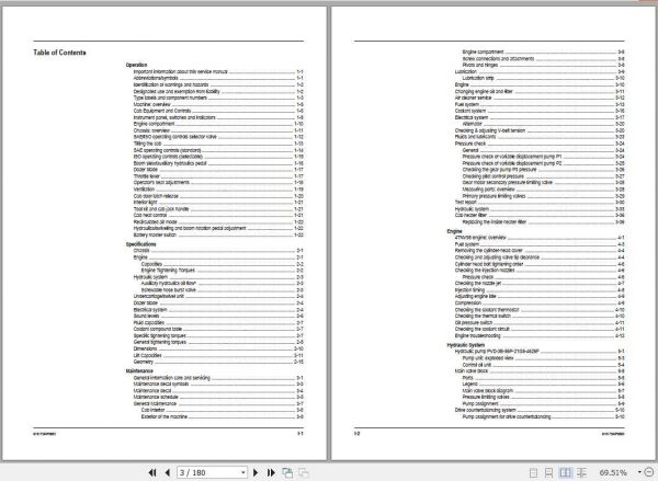 Mustang Compact Excavator ME6003 Service Manual918175 2