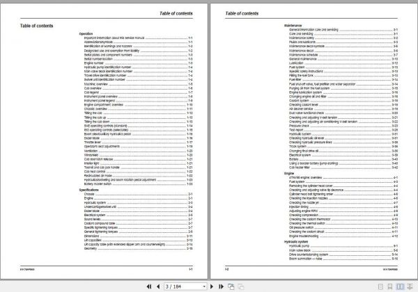 Mustang Compact Excavator ME80003 Service Manual918170 2