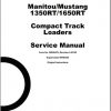 Mustang Compact Loader 1350RT 1650RTRT135 RT165 Service Manual50950470 1