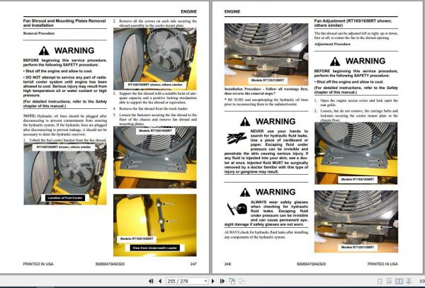 Mustang Compact Loader 1350RT 1650RTRT135 RT165 Service Manual50950470 3