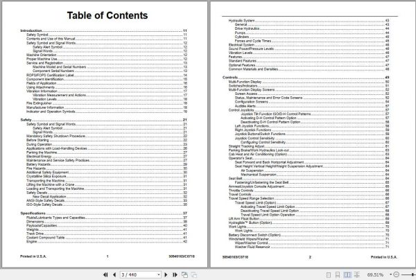 Mustang Compact Loader 1750RT 2100RT 2500RT Service Manual50940165 REVC 2