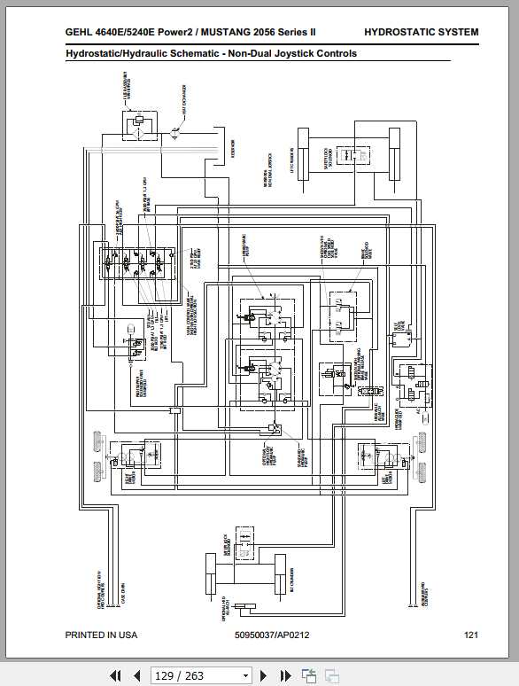 Mustang Skid Steer Loader 20564640E 5240E Power2 Service Manual50950037 3