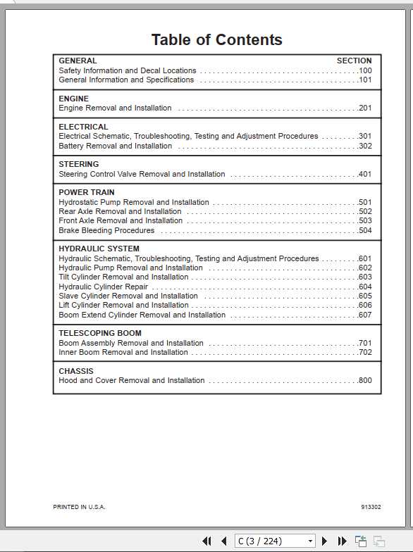 Mustang Telehandler 519 Service Manual913302 RevA 2