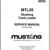 Mustang Track Loader MTL20 Service Manual917101 1