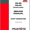 Mustang Wheel Loader 318 418ML42 ML43 Service Manual50940189 REVA 1