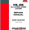 Mustang Wheel Loader ML28 Service Manual918133 1