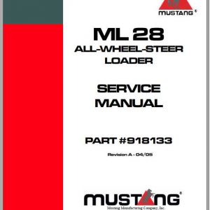 Mustang Wheel Loader ML28 Service Manual918133 1