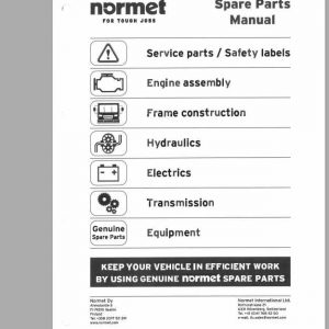 Normet Lift Boom Himec 9905 BT Operator Spare Parts Manual 1