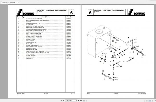 SCHWING SP 305 Part Manual30396021 4