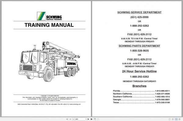 Schwing Spare Part Manual Operator Manual PDF4