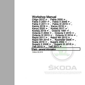 Skoda Fabia III Workshop Manual2015 2019 1