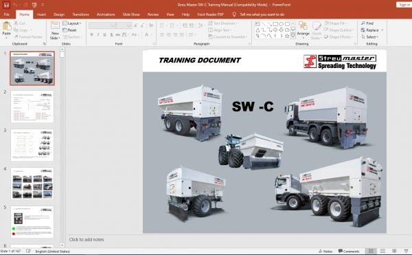 Streu Master SW C Training Manual 1