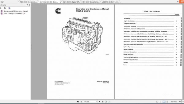 TEREX Container Stacker FDC25 Service Manual 3