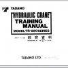 Tadano Hydraulic Crane TR 250M Training Repair ManualJP 1