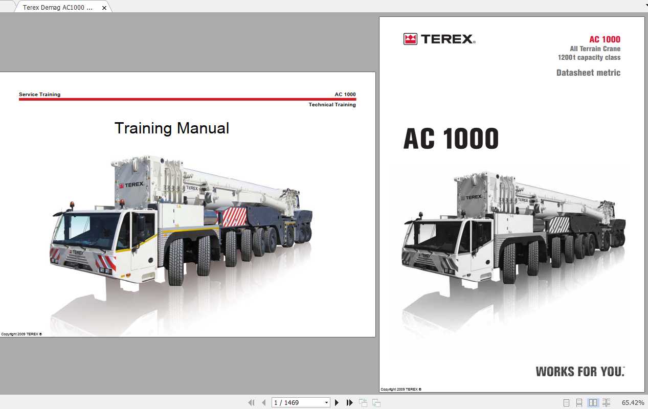 Terex Demag Crane AC1000 Technical Training Manual 1
