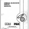 Terex PH Crane Omega 35 40 45 50 Parts Manual 1