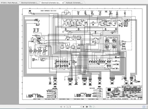 Terex Rough Terrain Crane RT335 1 Parts Manual Schematic 3