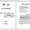Terex Rough Terrain Crane RT400 Parts Manual Schematic 1