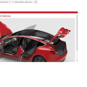 Tesla Model 3 2017 2020 Service Manuals Wiring Diagrams 1