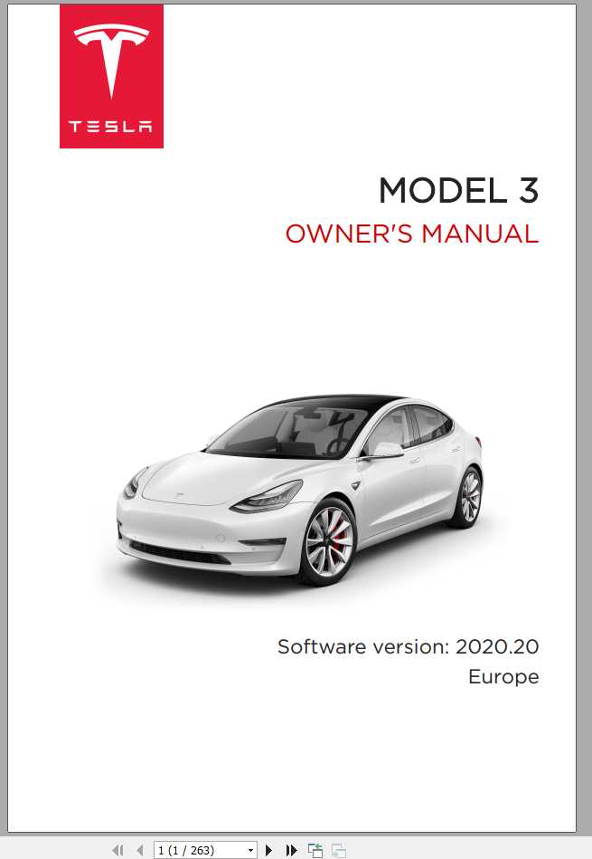 Tesla Model 3 Europe 022020 Owners ManualEN 1