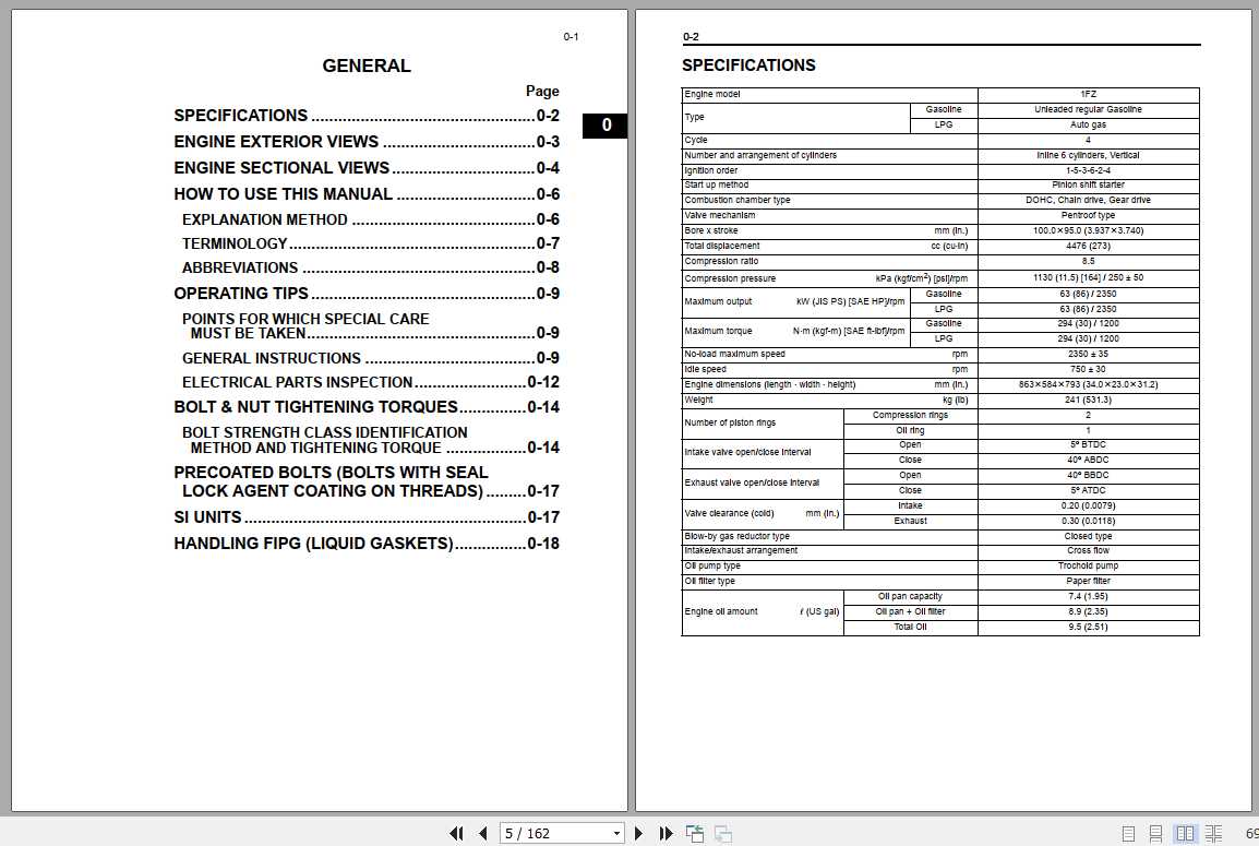 Toyota Forklift Diesel Motor 1FZ ECS Repair ManualCE672 1