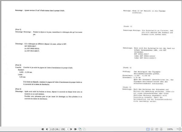 Toyota Forklift Diesel Motor 1FZ Repair ManualC4627 2