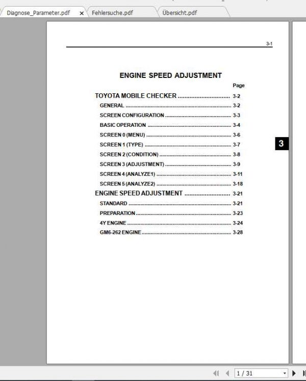 Toyota Forklift Motor 4Y Engine Repair Manual 1