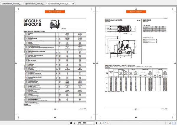 Toyota Forklift Specification 2005 2011 Manual 3