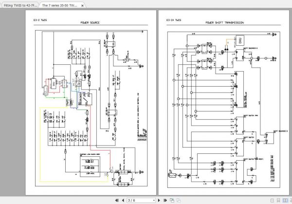Toyota Forklift TWIS 7FGD 35 50 Wiring Diagram 2