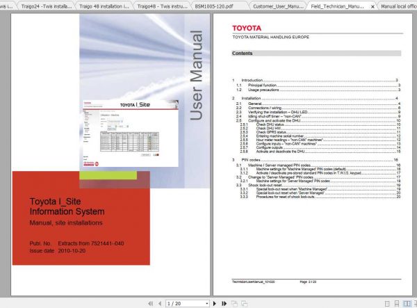 Toyota Forklift TWIS Installation 2