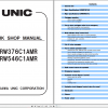 Unic 376C1AM R546C1AMR Work Shop ManualEN 2