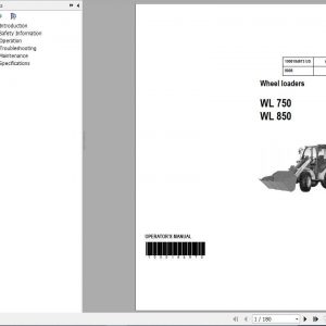 Wacker Neuson Wheel Loaders WL 750 WL 850 Operator Manual 1