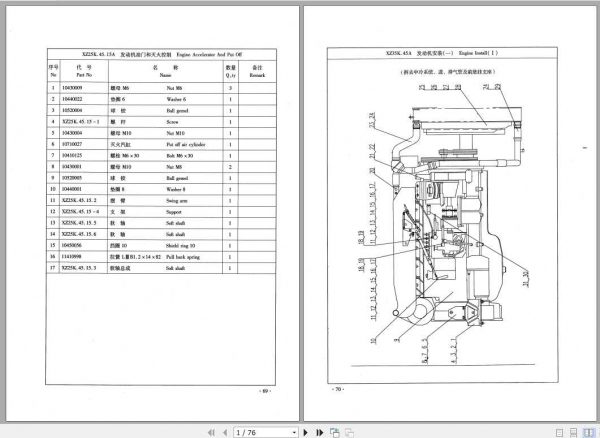 XCMG Rough Terrain Crane QY25 35K Parts ManualZh 1