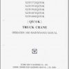 XCMG Truck Crane QY50K Operation And Maintenance Manual 1