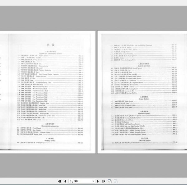 XCMG Wheel Loader LW300F Parts CatalogENZH 2