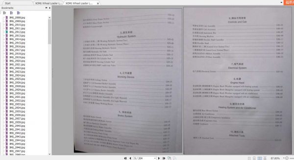 XCMG Wheel Loader LW500F Parts Manual 3