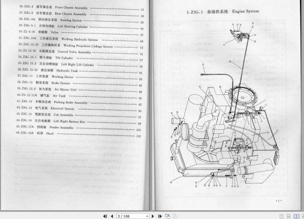 XCMG Wheel Loader ZL30G Parts ManualENZH 2