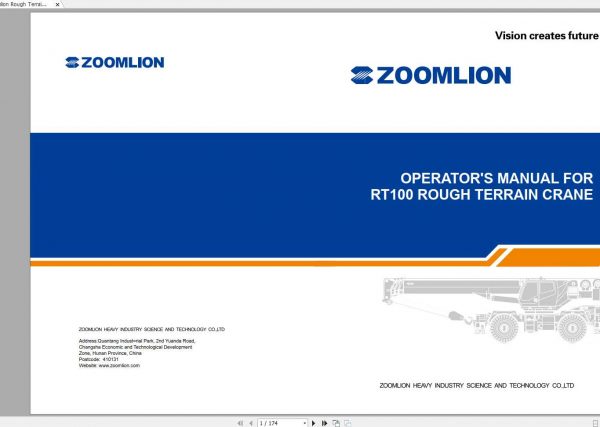 Zoomlion Crane PDF 934MB Collection Manuals CD 1