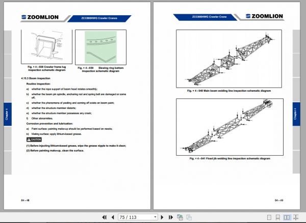 Zoomlion Crawler Crane ZCC800HWG Maintenance ManualEN 3