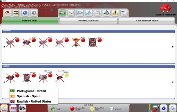 AGCO EDT Electronic Diagnostic Tool v.1.99.20240.924 09.2020 Diagnostic Software 10