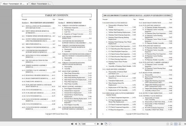 Allison Transmission 1K 2K Service Manual 3
