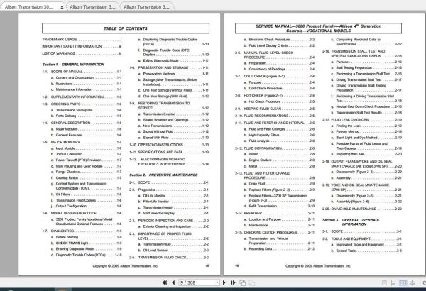 Allison Transmission 3000 Service Manual 3