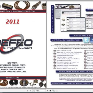 Allison Transmission Defeo 2011 Parts Catalog 1