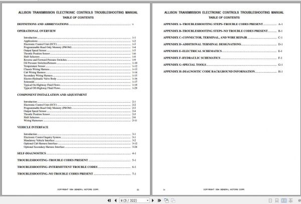 Allison Transmission Electronic Control Troubleshooting ManualTS2712EN 2